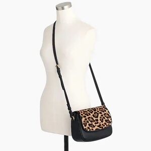 J.Crew Black Leather Shoulder Bag